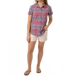 NEW FLYLOW GEAR anderson shirt in garnet/moonstone